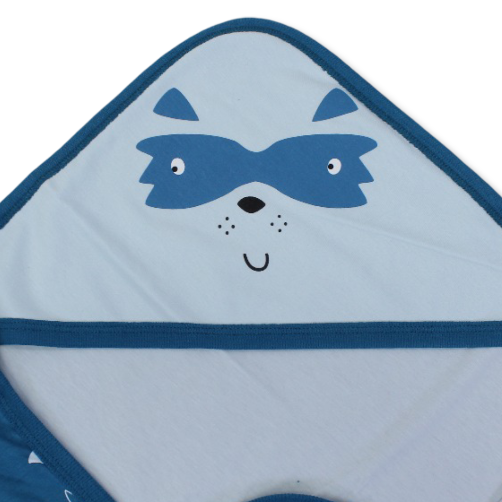 Cotton Baby Blanket – with Fox & Hedgehog Print