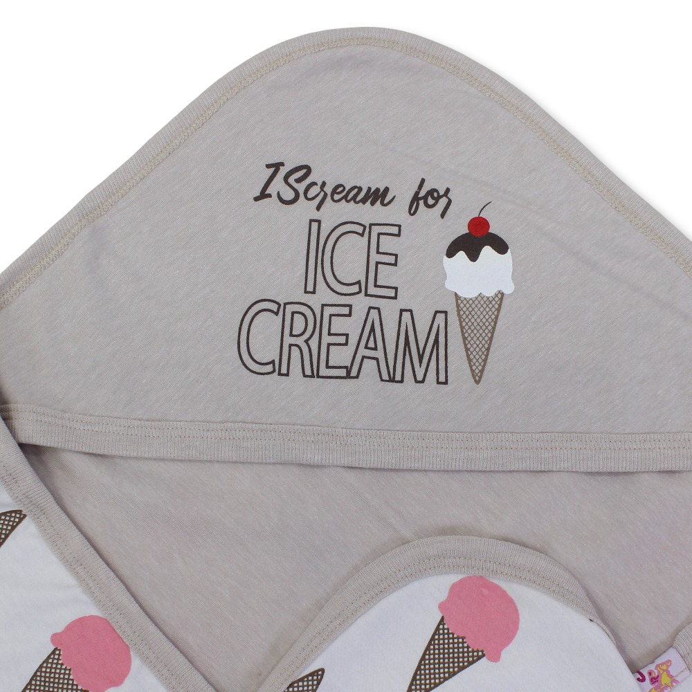 Cotton Baby Blanket – with Ice Cream Print