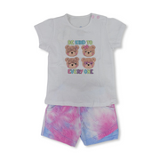 Baby Girls Cotton Pajama – with 4 Bear Print