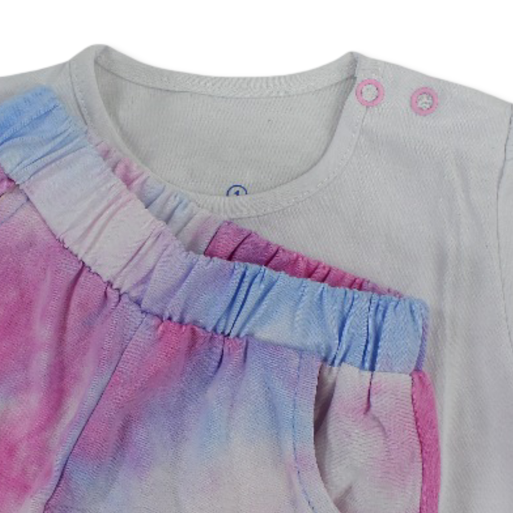 Baby Girls Cotton Pajama – with 4 Bear Print