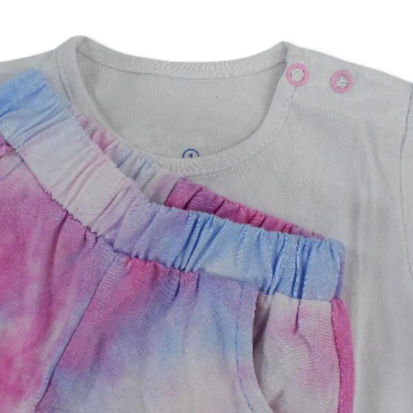 Baby Girls Cotton Pajama – with 4 Bear Print