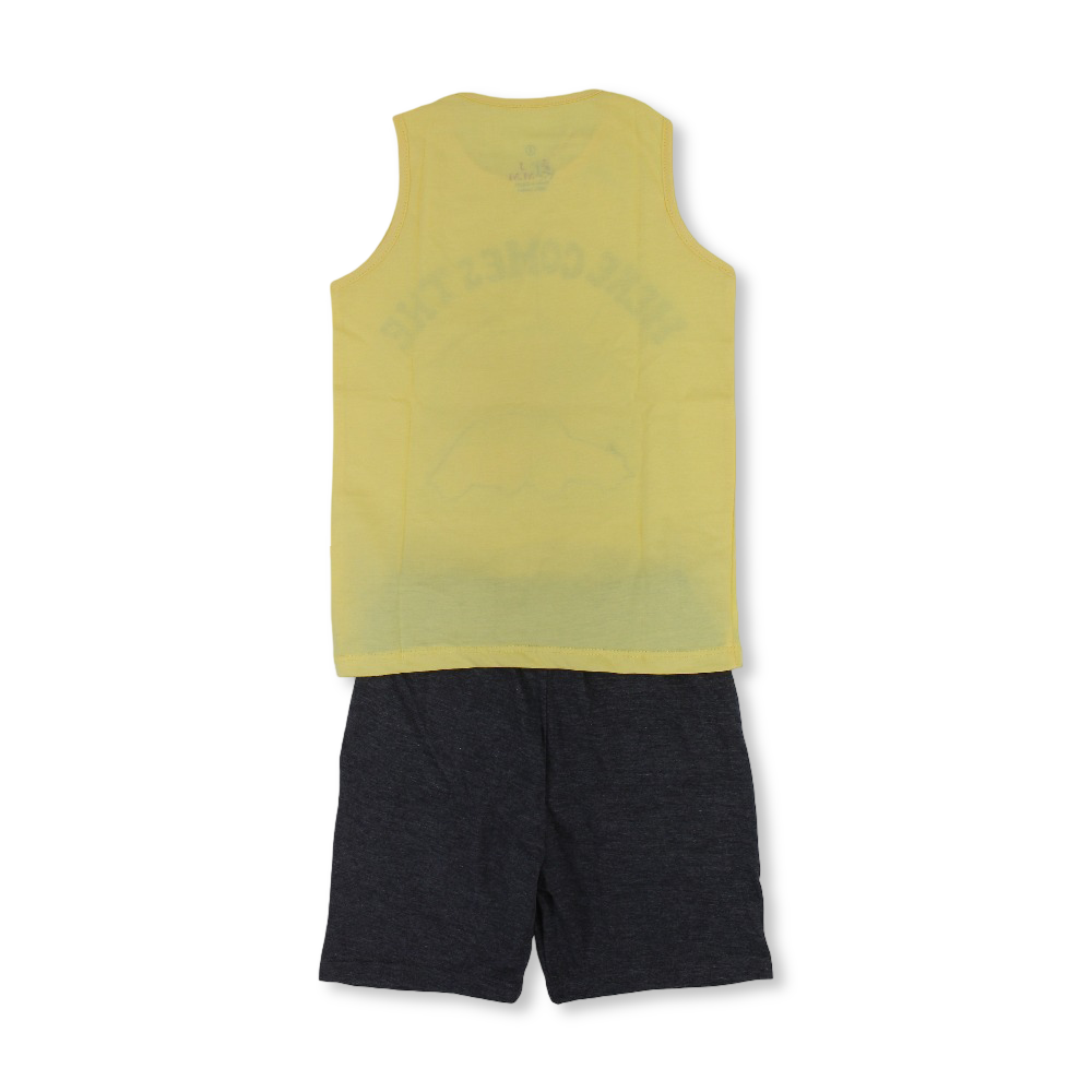 Boys Cotton Sleeveless Pajama – "Here Comes the Sun" Print