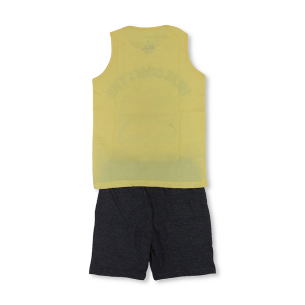 Boys Cotton Sleeveless Pajama – "Here Comes the Sun" Print