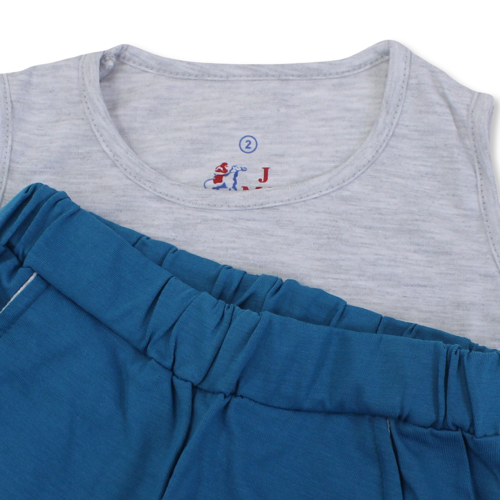 Boys Cotton Sleeveless Pajama – "Here Comes the Sun" Print