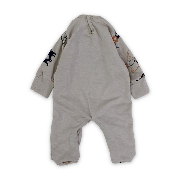 Baby Boys Cotton Baby Footie – Elephant Print
