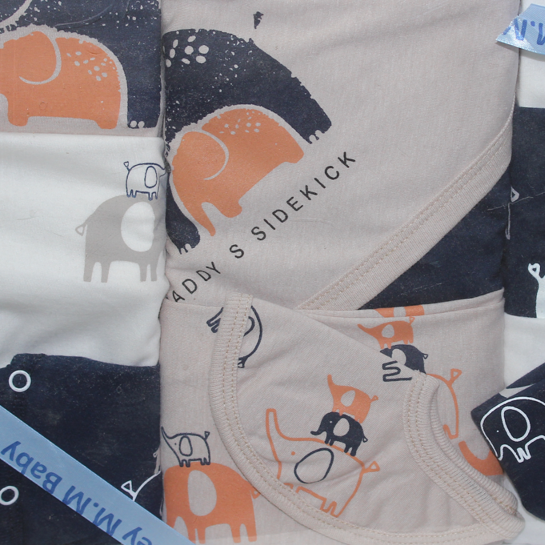 Baby Boys Cotton Gift Clothes Box – 10 Pcs (3-6m)