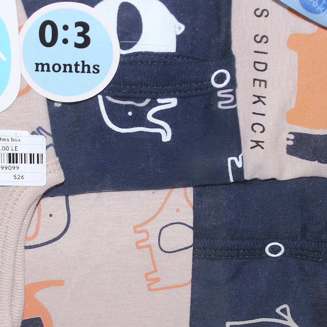 Baby Boys Cotton Gift Clothes Box – 5 Pcs (0-3m)