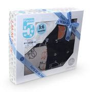 Baby Boys Cotton Gift Clothes Box – 5 Pcs (3-6m)