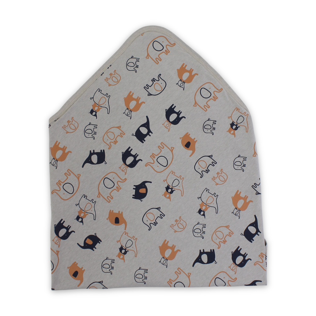 Cotton Baby Blanket – Elephant Print