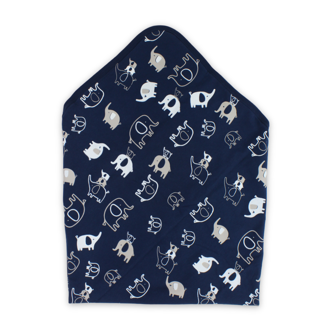 Cotton Baby Blanket – Elephant Print