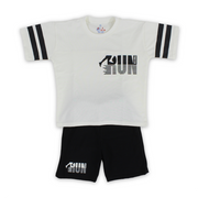 Boys Cotton Pajama – "Run" Print