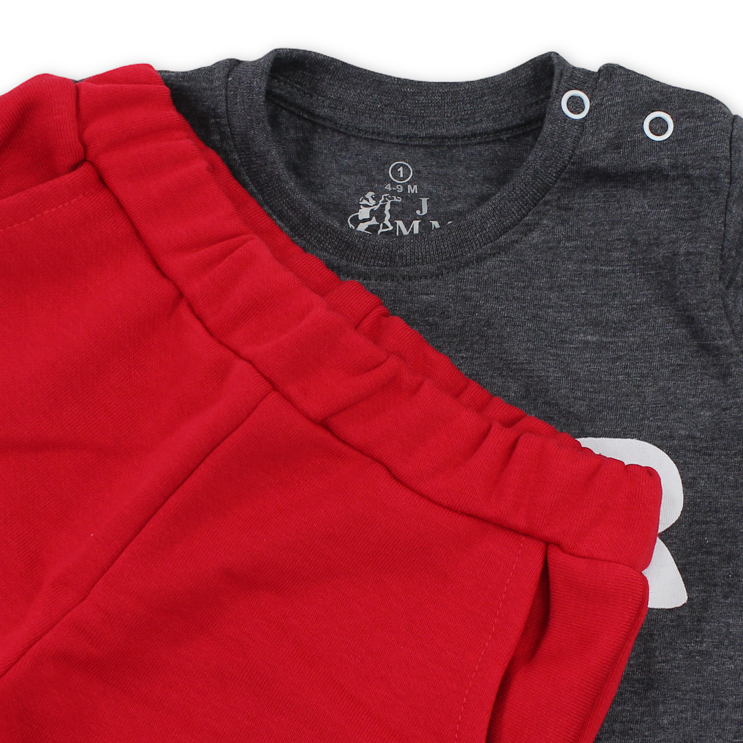 Baby Boys Cotton Pajama with "Bear" Print