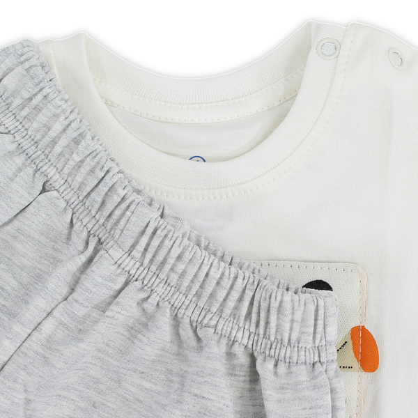 Baby Boys Cotton Pajama – with "Let’s Go Dog" Print
