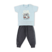 Baby Boys Cotton Pajama – with Koala "Chill Master" Print