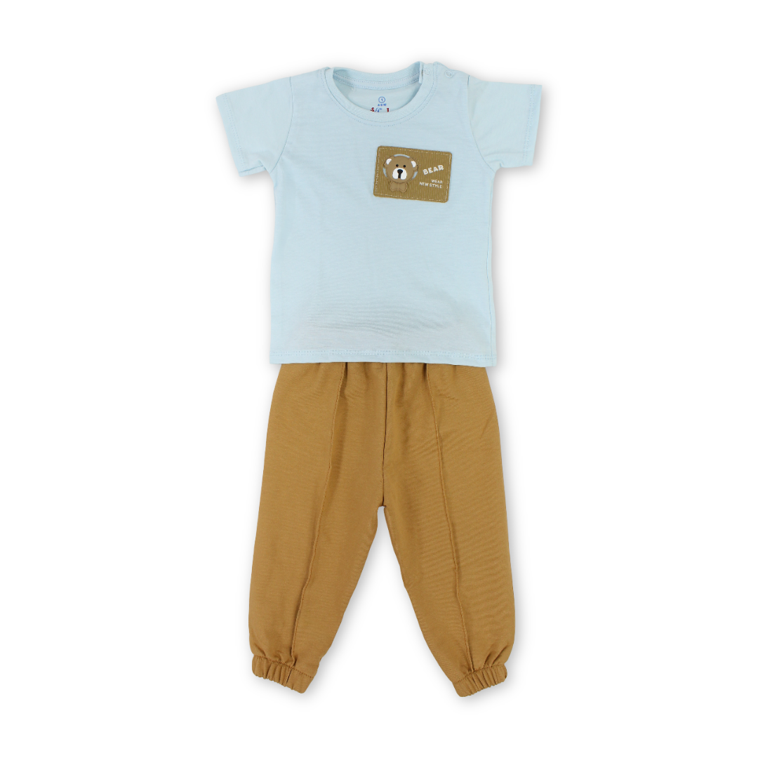 Baby Boys Cotton Pajama – with Bear Print - Clothing - JOKY