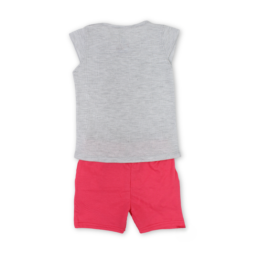 Baby Girls Cotton Pajama – with "Hello Summer" Print