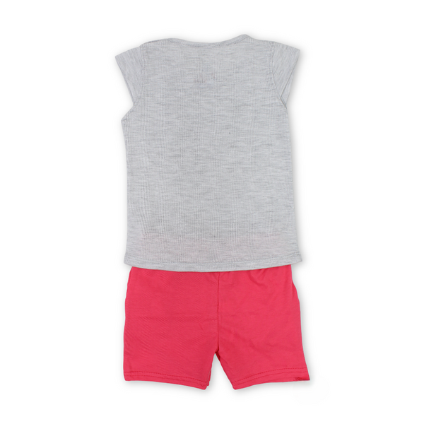 Baby Girls Cotton Pajama – with "Hello Summer" Print