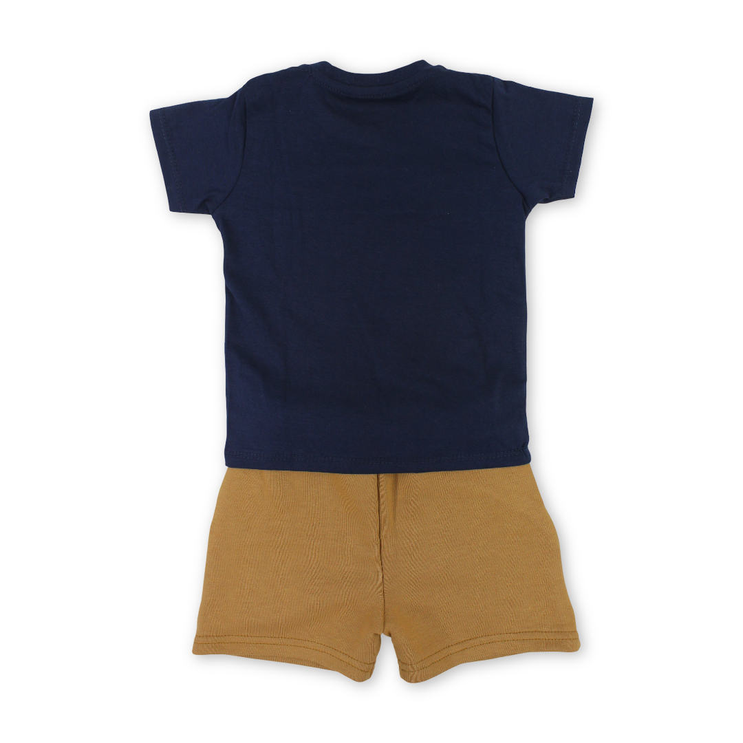 Baby Boys Cotton Pajama with "Bear" Print