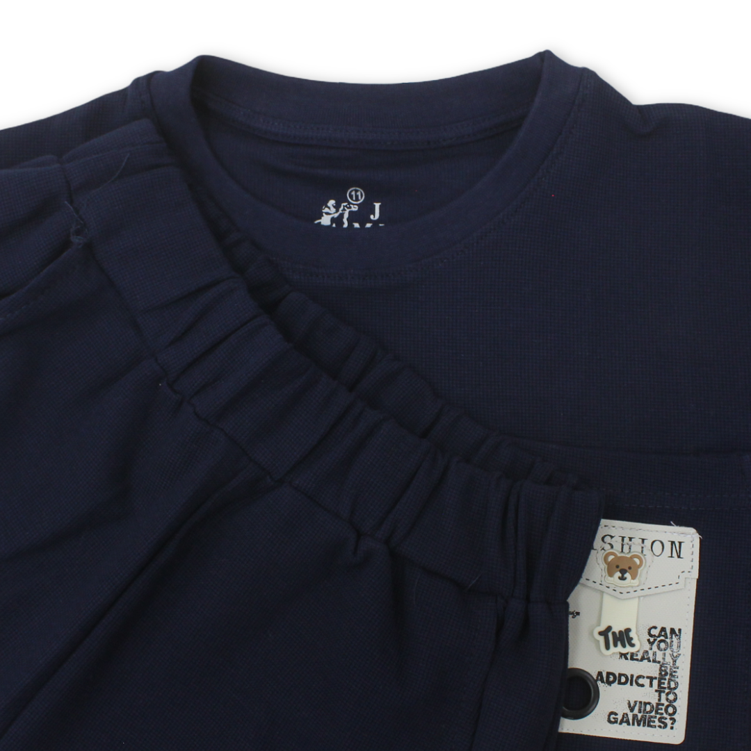 Boys Cotton Pajama –  "On & Off" Print