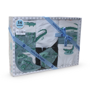 Baby Boys Cotton Gift Clothes Box Mint & Off-White – 3-6m (10 Pcs)