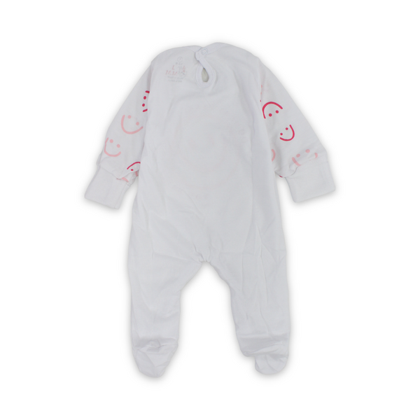 Baby Girls Cotton Baby Footie Onesie – "Do what Makes You Happy" Print