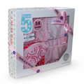 Baby Girls Cotton Gift Clothes Box Pink & White – 3-6m (5 Pcs)