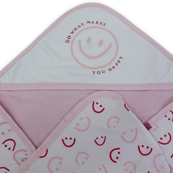 Cotton Baby Blanket – Smile Face Print