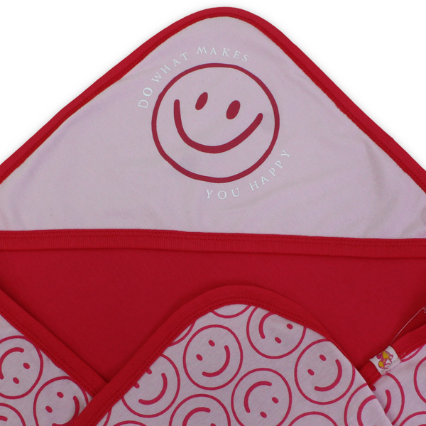 Cotton Baby Blanket – Smile Face Print