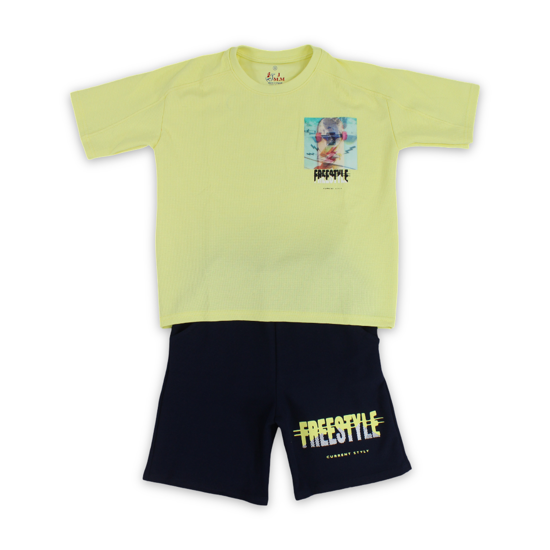 Boys Cotton Pajama – "Free Style" Print - Clothing - JOKY
