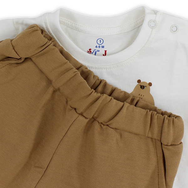 Baby Boys Cotton Pajama – "ABC Bear" Print