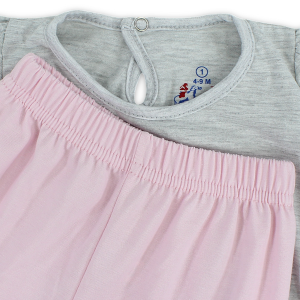 Baby Girls Cotton Pajama – “Friends“ Print