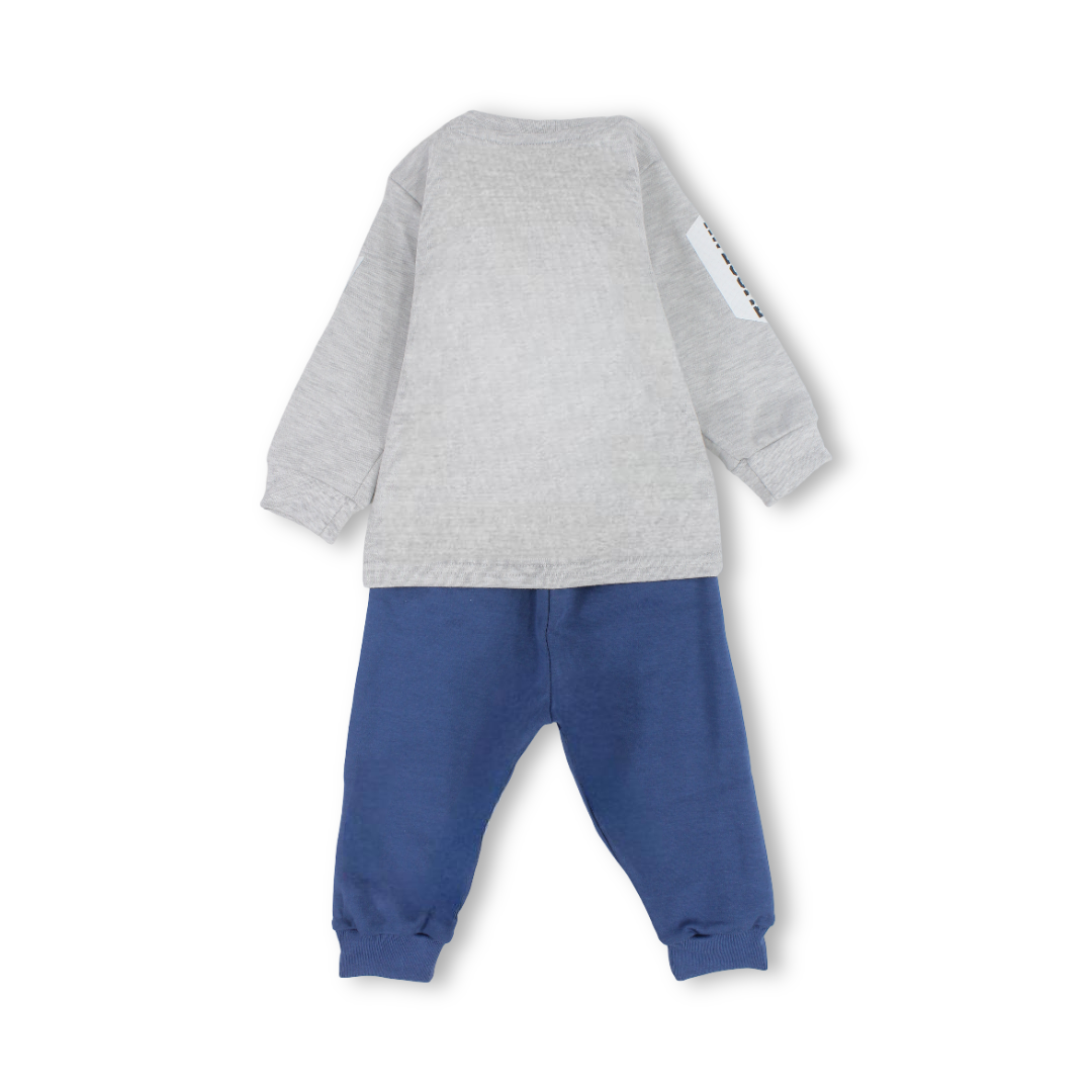 Baby Boys Cotton Long-Sleeved Pajama – "Cool" Print
