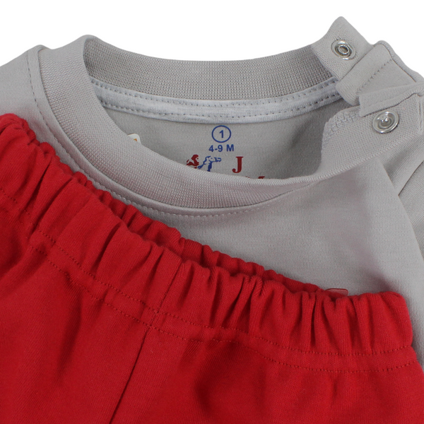 Unisex Baby Cotton Long-Sleeved Pajama – Mammals Print