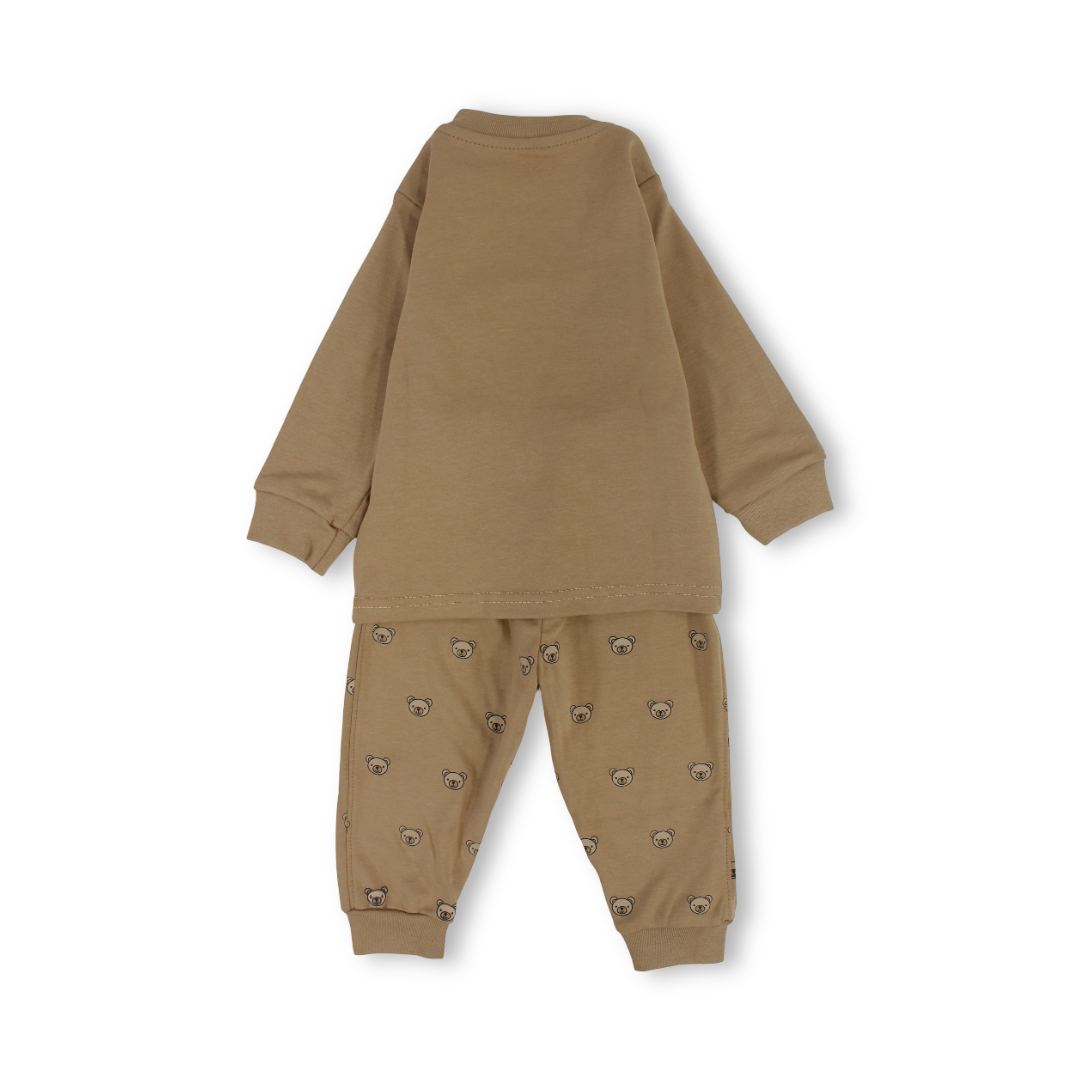 Baby Boys Cotton Long-Sleeved Pajama – "Cute Humor" Print