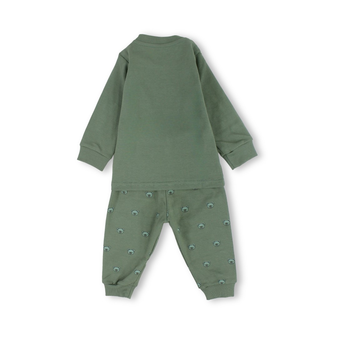 Baby Boys Cotton Long-Sleeved Pajama – "Cute Humor" Print