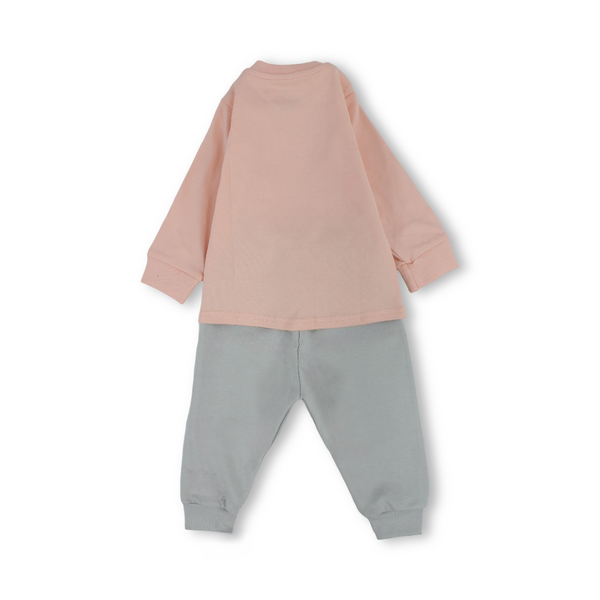 Baby Girls Cotton Long-Sleeved Pajama – "Sweet Girl" Print