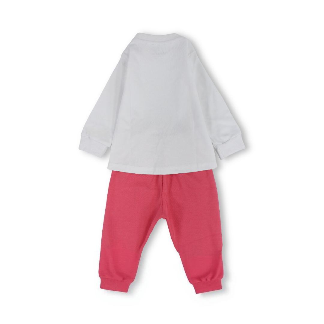 Baby Girls Cotton Long-Sleeved Pajama – "Happy Look" Print