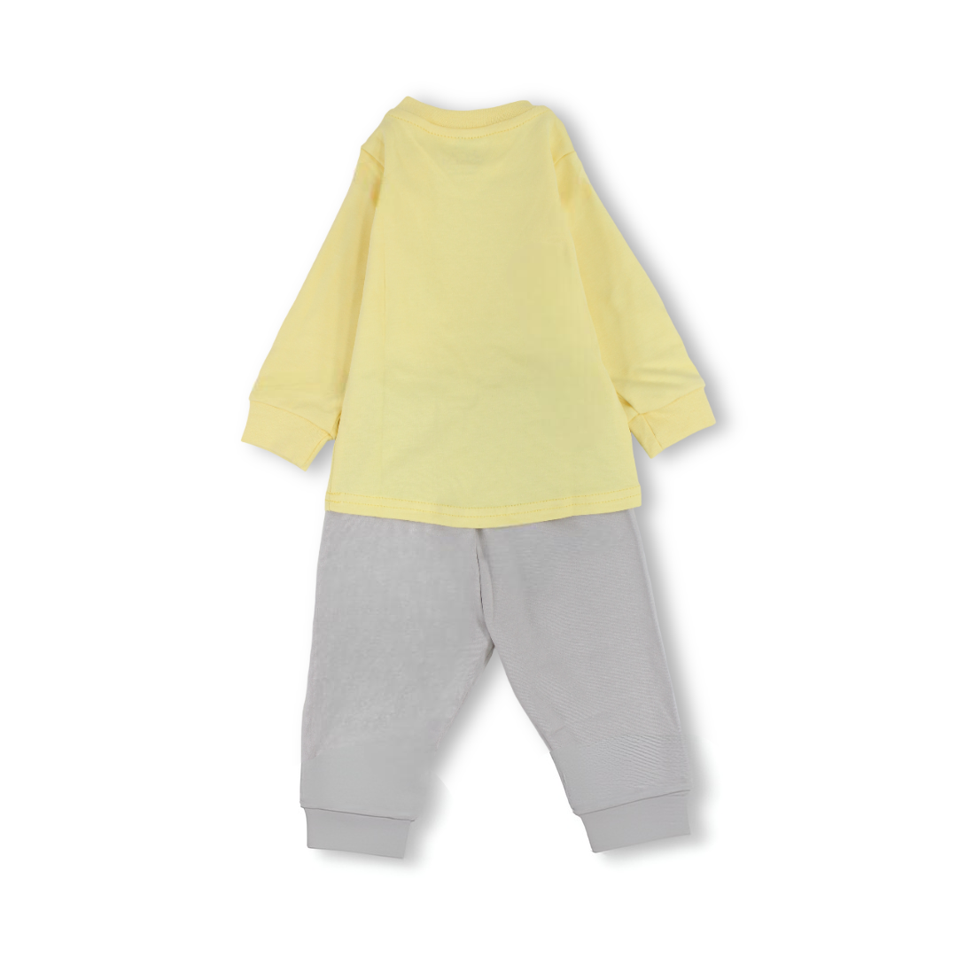 Baby Girls Cotton Long-Sleeved Pajama – "Happy Look" Print