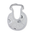 Cotton Baby Bib – Off-White with Ice Cream Print