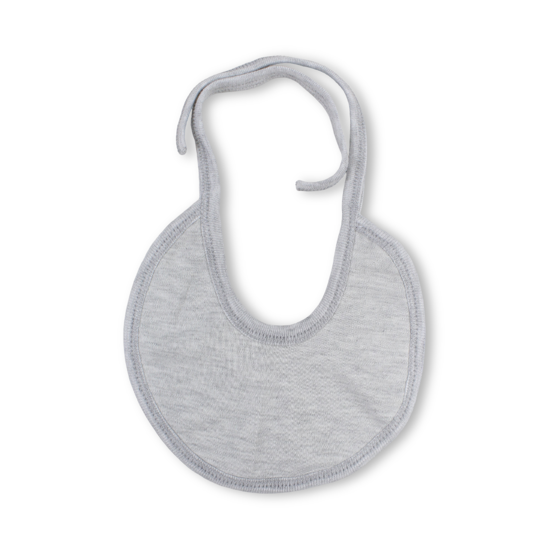 Cotton Baby Bib – Off-White with Ice Cream Print
