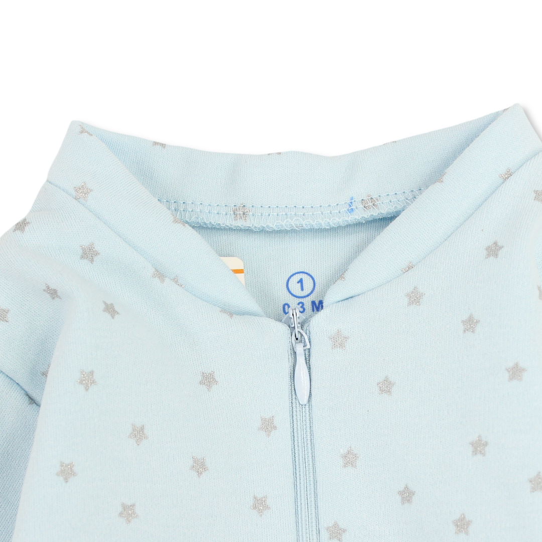 Cotton Baby Footie with "Prince" Print