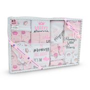 Baby Girls Gift Clothes Box – White* Pink with "Princess" Print 0-3m (20Pcs)
