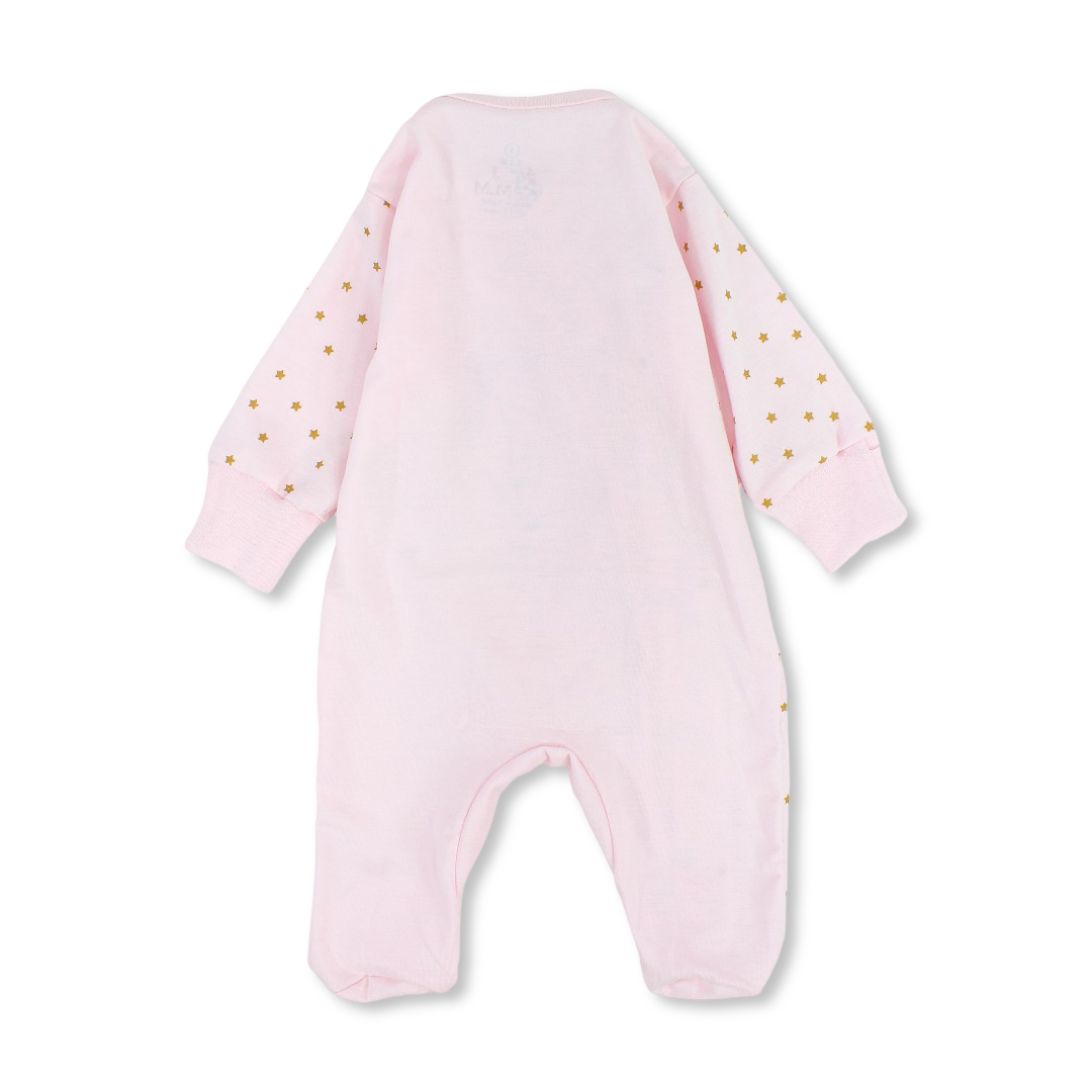 Baby Girls Cotton Baby Footie – Unicorn Print