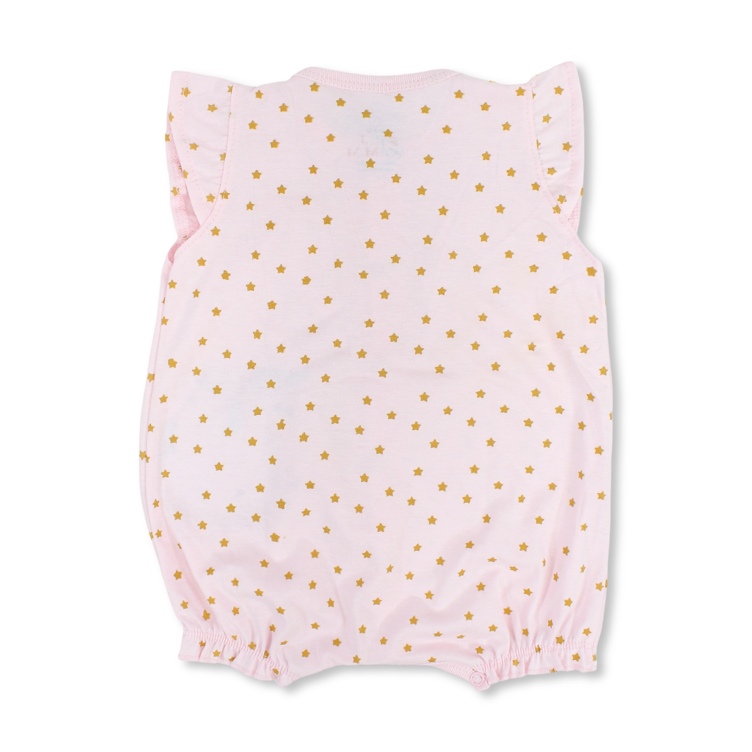 Baby Girls Cotton Romper – Unicorn Print