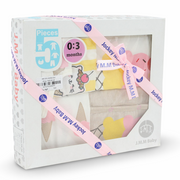 Baby Girls Gift Clothes Box – Off-White with Ice Cream Print 0-3m (5Pcs)