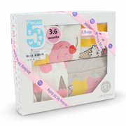 Baby Girls Gift Clothes Box – Off-White with Ice Cream Print 3-6m (5Pcs)