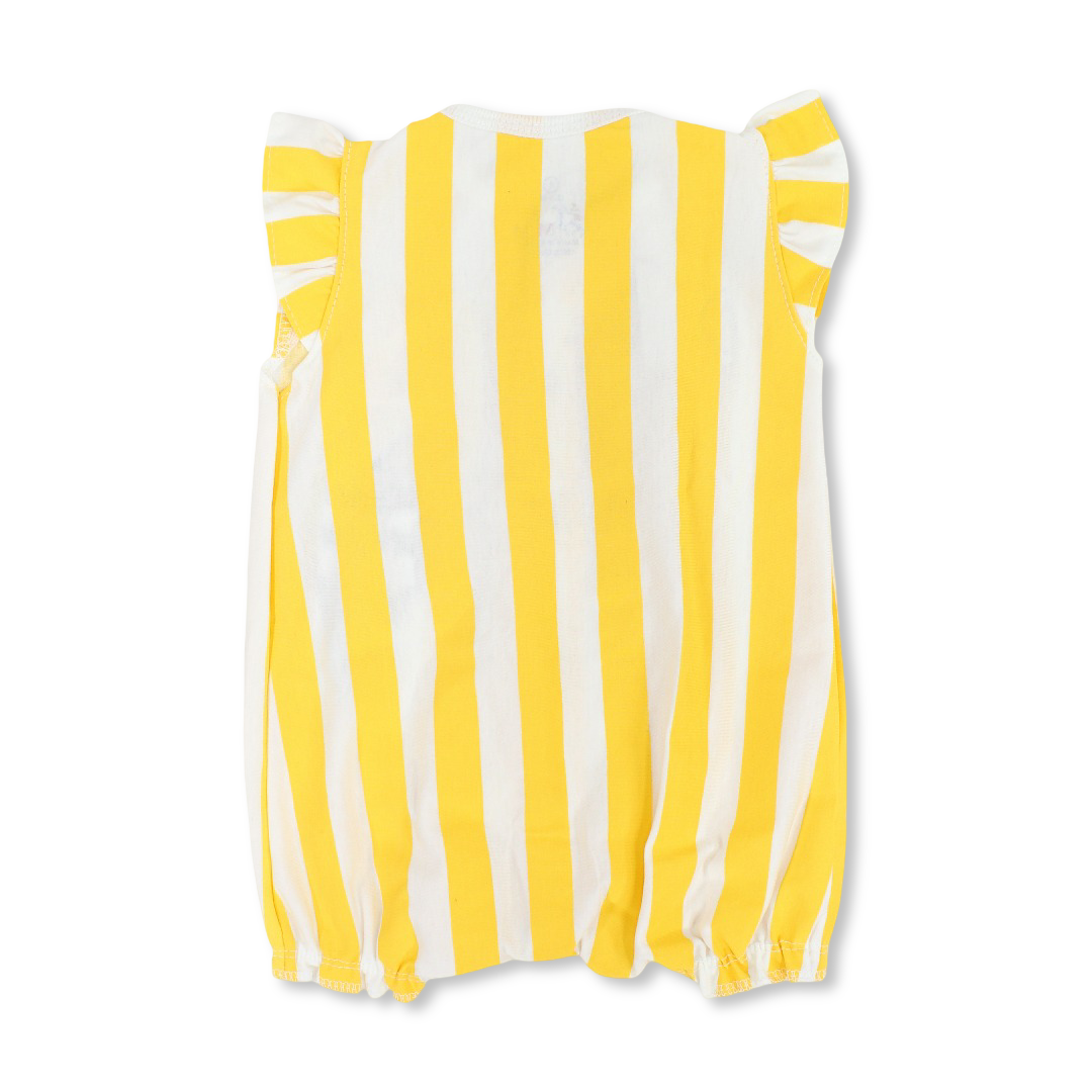 Baby Girls Cotton Romper – Ice Cream Print