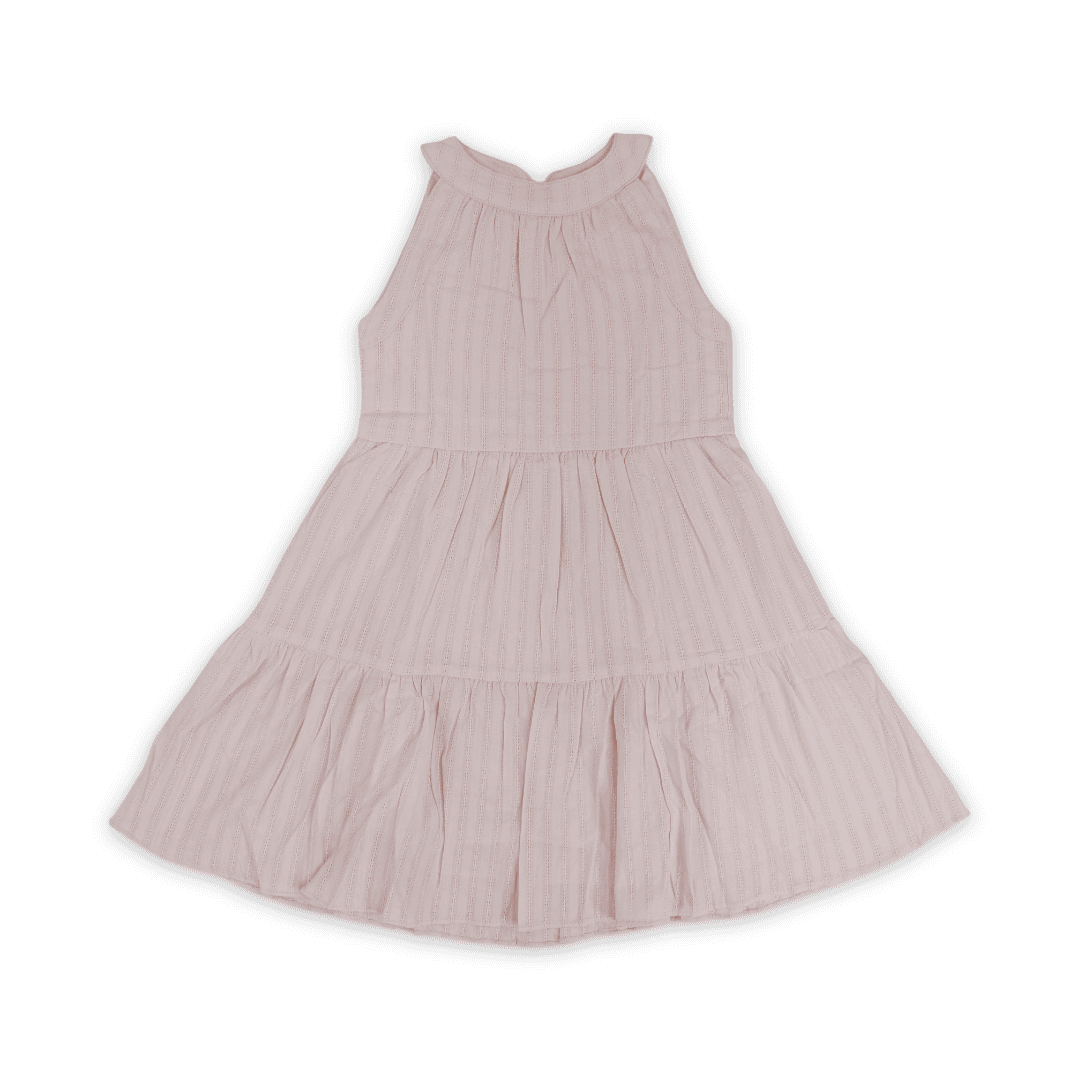 Girls Cotton Sleeveless Dress – Pink - Clothing - Coconut