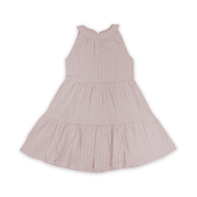Girls Cotton Sleeveless Dress – Pink