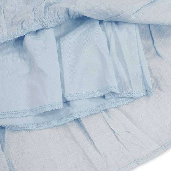 Girls Cotton Sleeveless Dress – Baby Blue